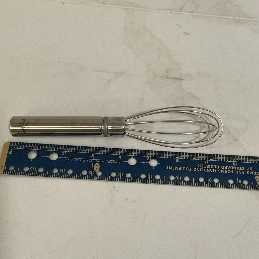 Pampered Chef Stainless Steel Mini Whisk 7.5 Inch LN